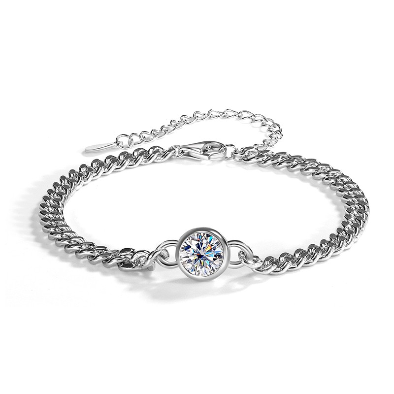 Silver Moissanite Bracelet